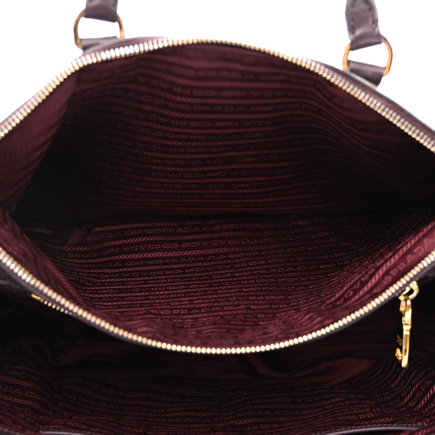 Prada Saffiano Large Galleria Double Zip Tote Bordeaux 5 of 14