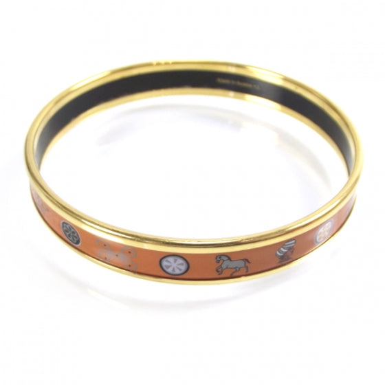 Enamel Narrow Bracelet Orange