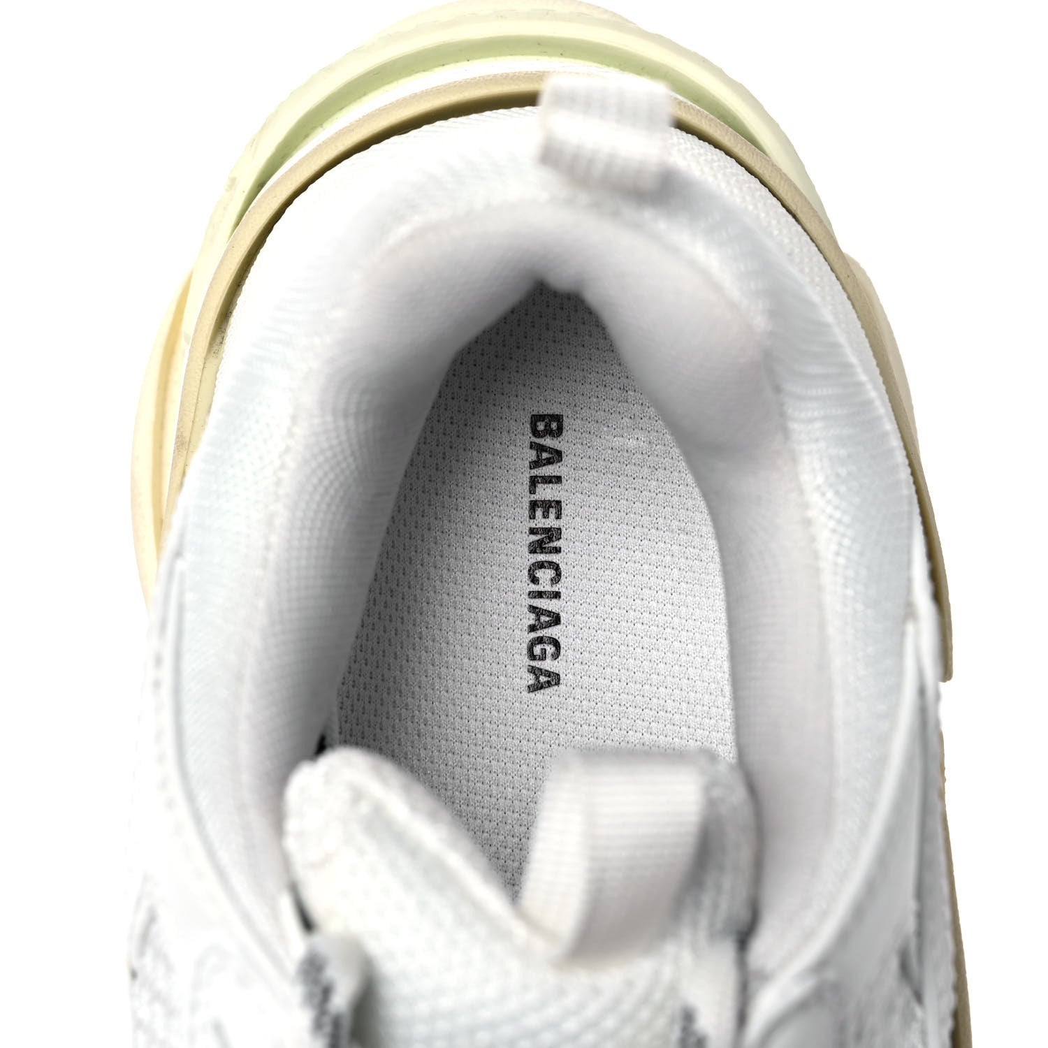 Balenciaga Fabric Mesh Womens Triple S Sneakers 39 White 8 of 8