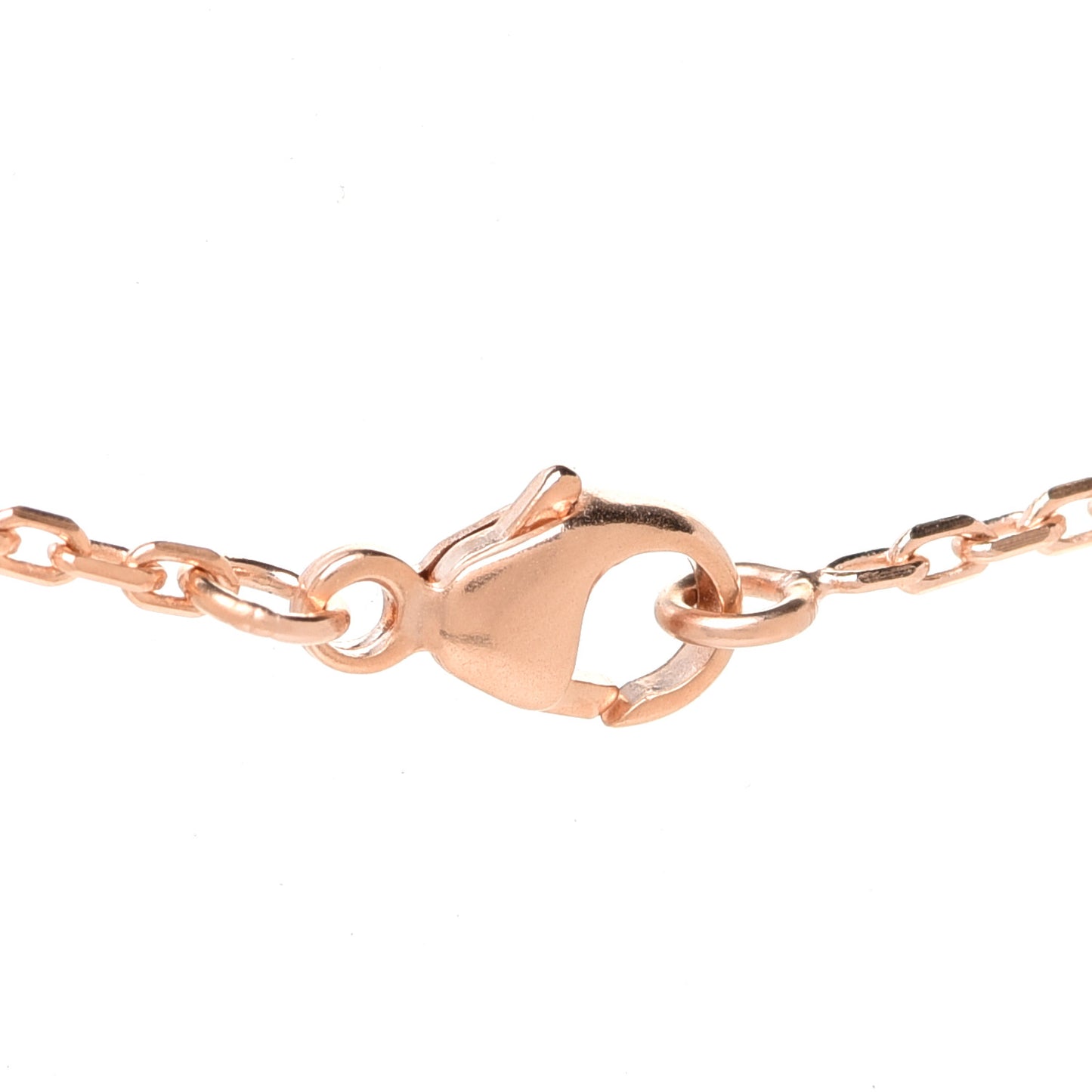 Lacquered Rose Gold Mini Pop H Pendant Necklace Vert Malachite