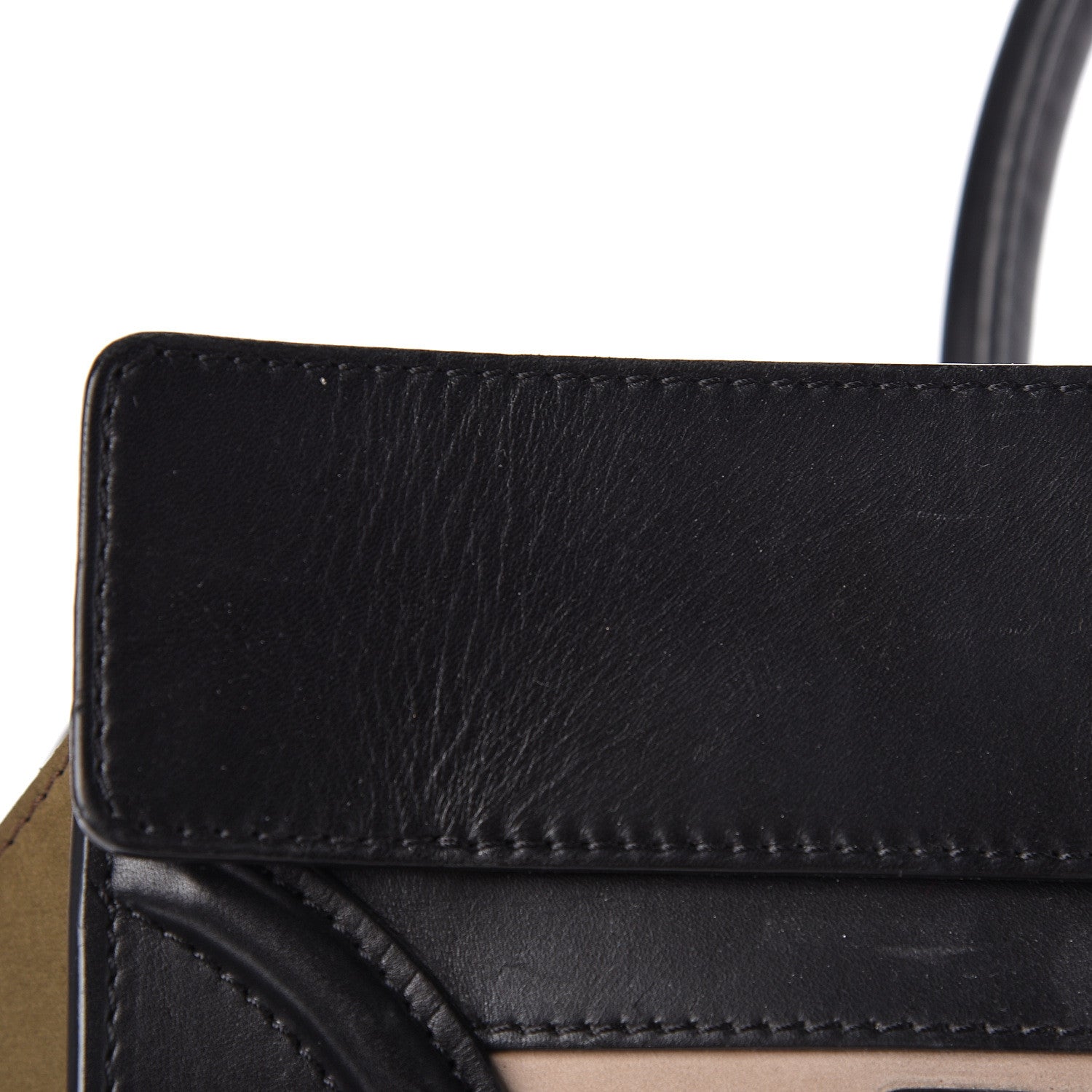 Celine Nubuck Smooth Calfskin Mini Tri-Color Luggage Olive 14 of 23