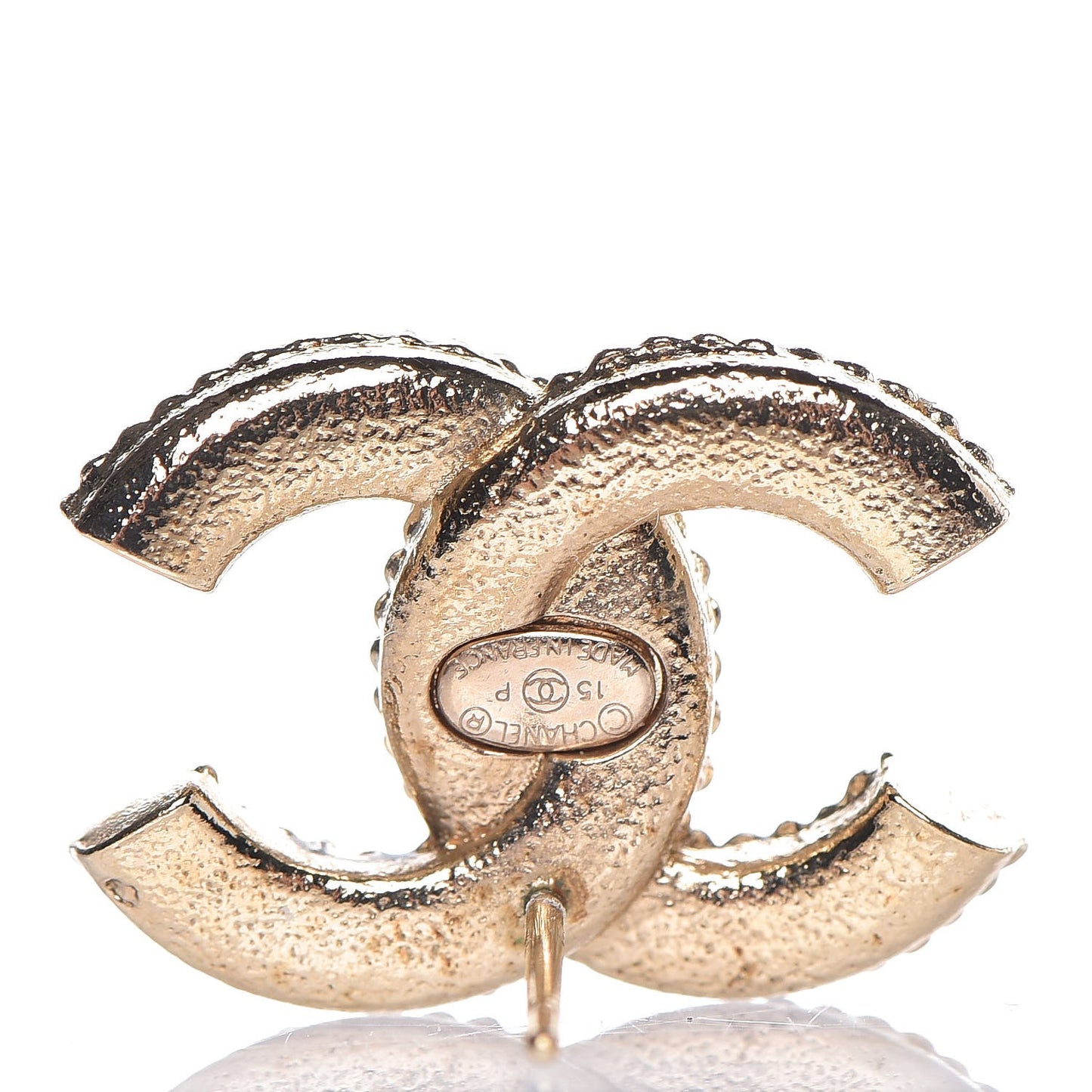 Pearl CC Earrings Light Gold