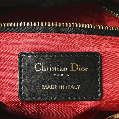 Christian Dior Lambskin Cannage Mini Lady Dior Black 6 of 10