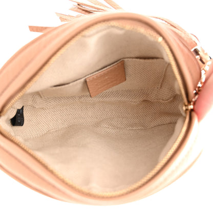 Gucci Pebbled Calfskin Mini Soho Chain Bag Camelia 5 of 10