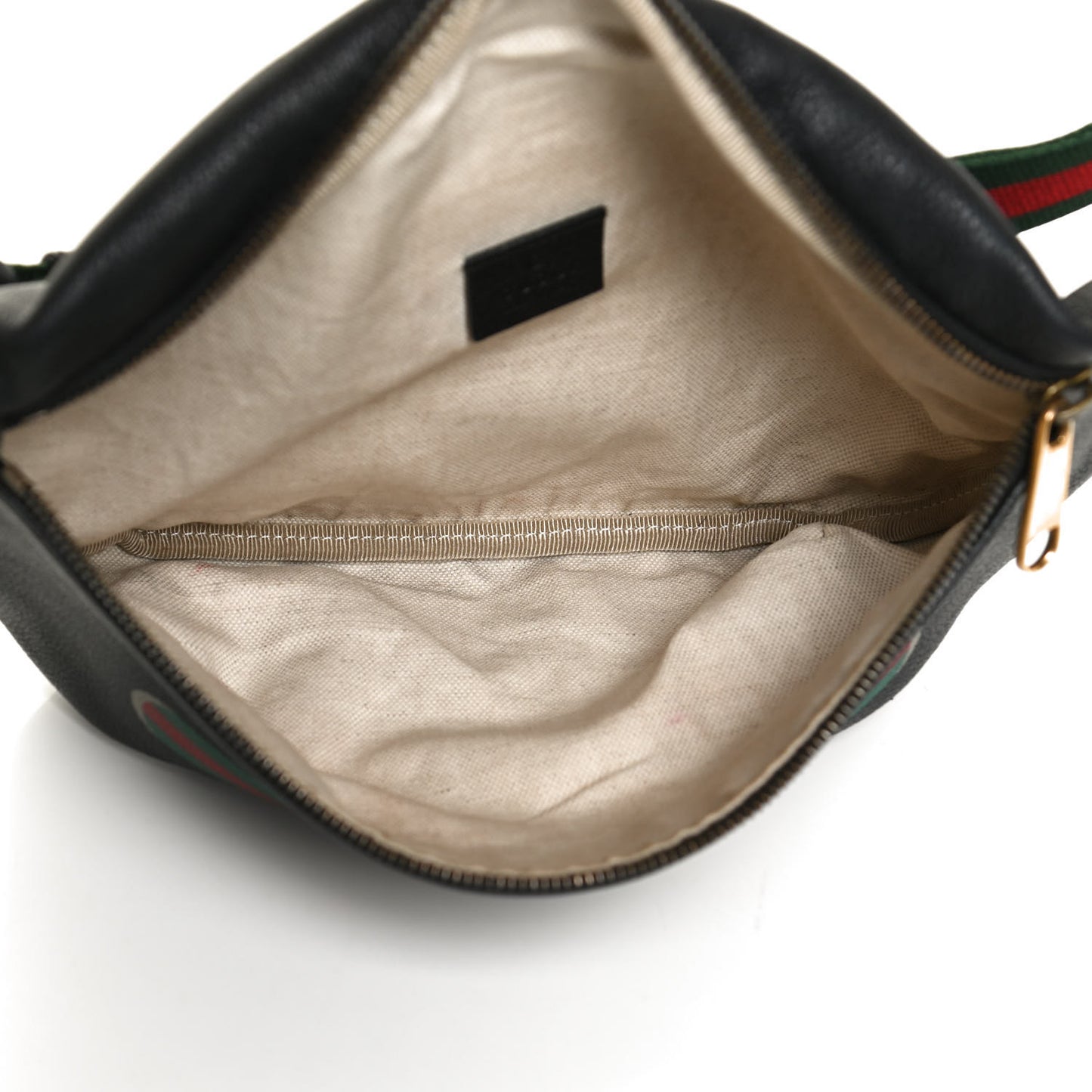 Grained Calfskin Logo Belt Bag Black