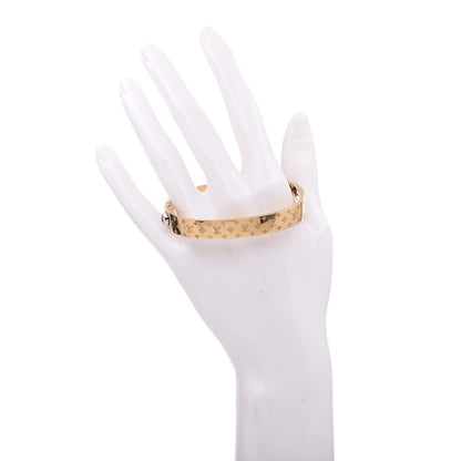 Louis Vuitton Brass Monogram Nanogram Cuff M Gold 2 of 14