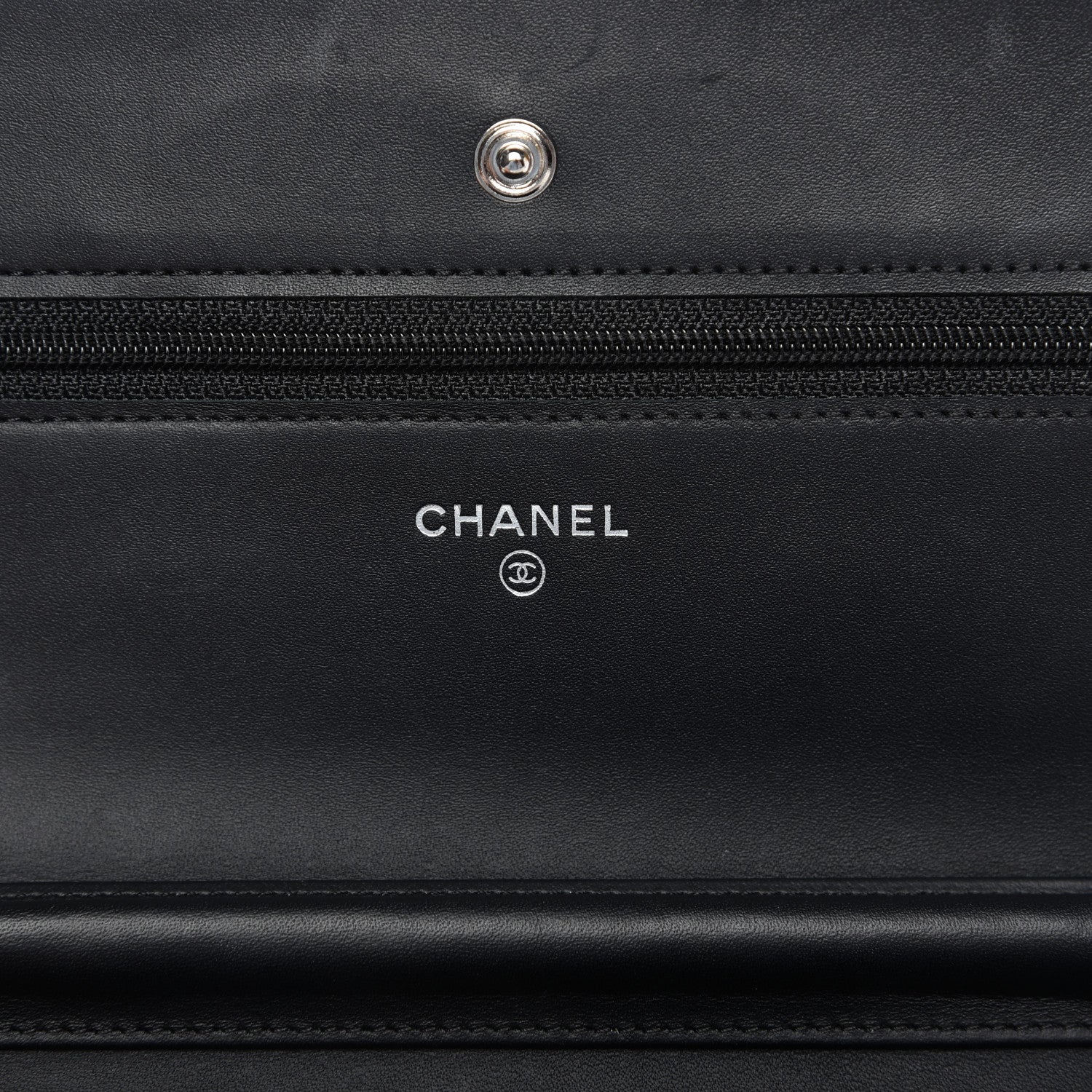 Chanel Caviar Timeless CC Wallet On Chain WOC Black 8 of 11