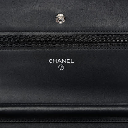 Chanel Caviar Timeless CC Wallet On Chain WOC Black 8 of 11