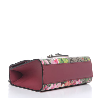 Gucci GG Supreme Monogram Blooms Small Padlock Shoulder Bag Beige Multicolor Dry Rose 4 of 11