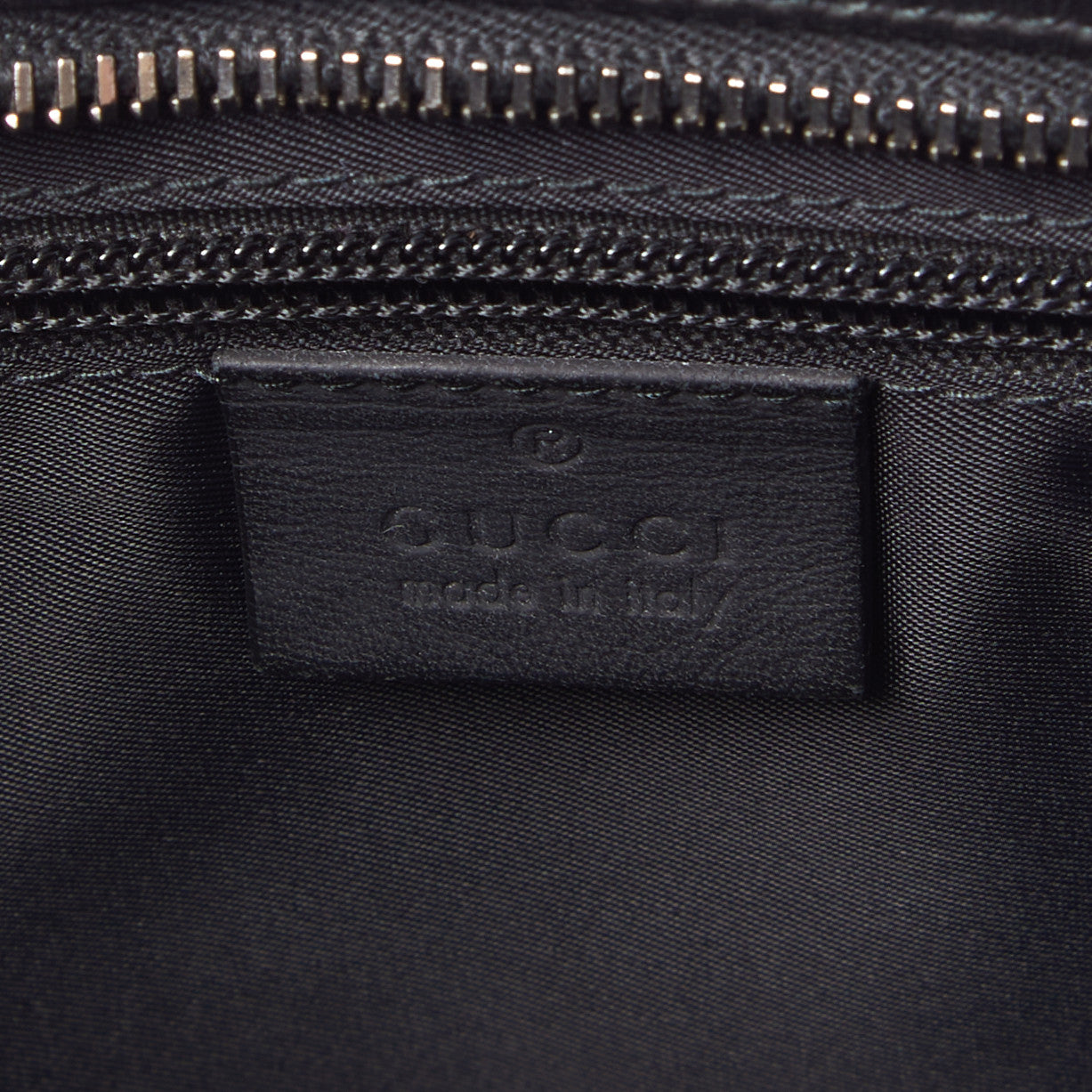 Gucci Guccissima Flat Messenger Bag Black 7 of 8