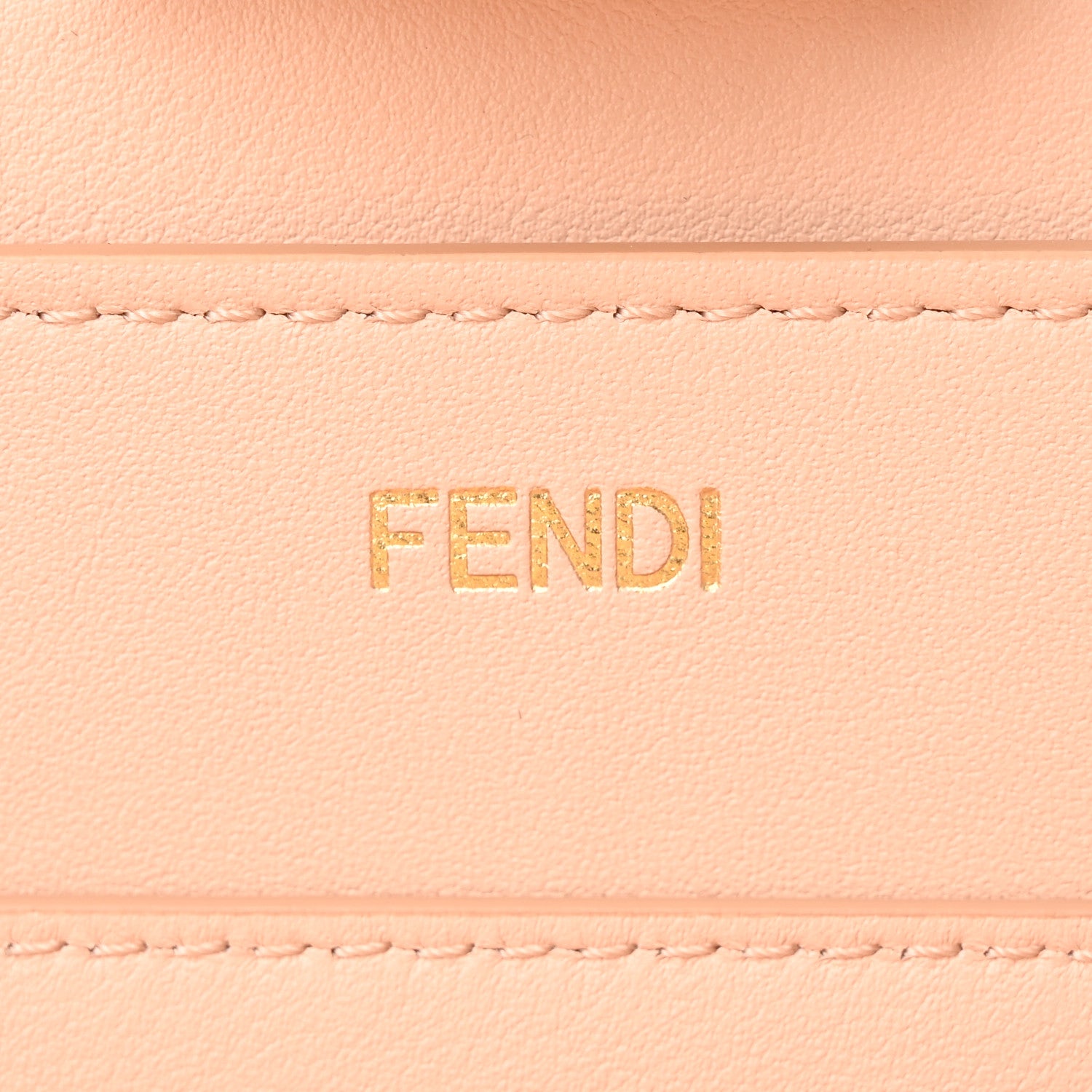 Fendi Vitello Seta Shiny Nappa Medium Peekaboo I SEE U Satchel Ghiaia Light Rose 7 of 14