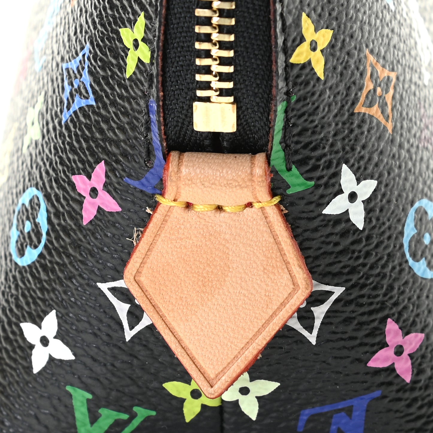 Monogram Multicolor Cosmetic Pouch Black Grenade