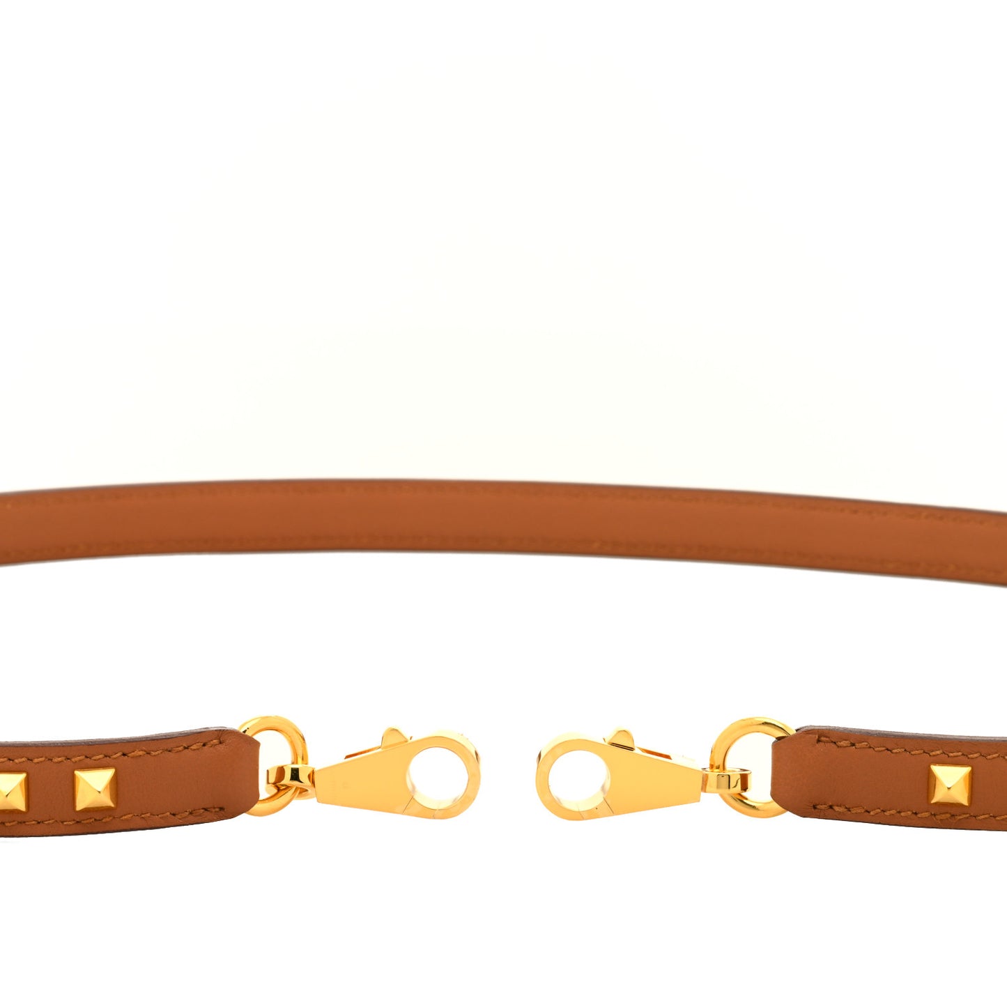 Swift 16mm Mini Dog Carres Bag Strap Gold
