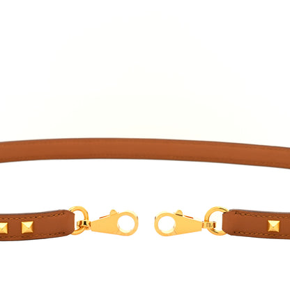 Hermes Swift 16mm Mini Dog Carres Bag Strap Gold 3 of 5