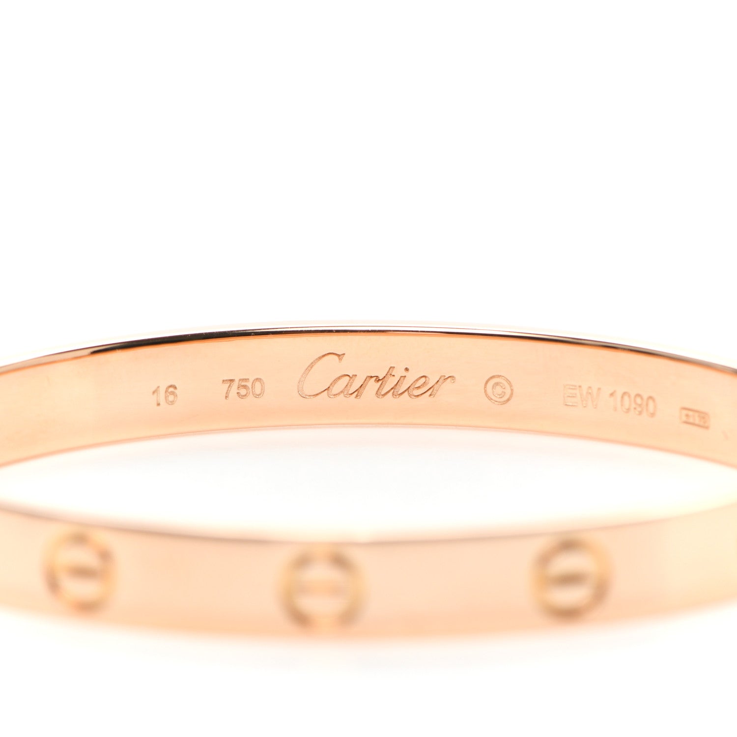 Cartier 18K Pink Gold LOVE Bracelet 16 4 of 6