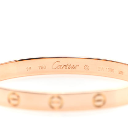 Cartier 18K Pink Gold LOVE Bracelet 16 4 of 6