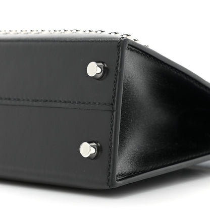 Hermes Box Studded Clouté Mini Kelly Sellier 20 Black 7 of 9