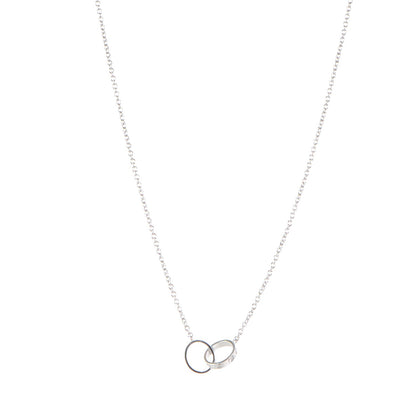 Cartier 18K White Gold Interlocking LOVE Necklace 1 of 7