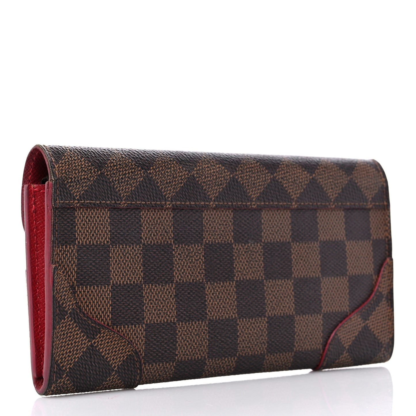 Damier Ebene Caissa Wallet Cherry