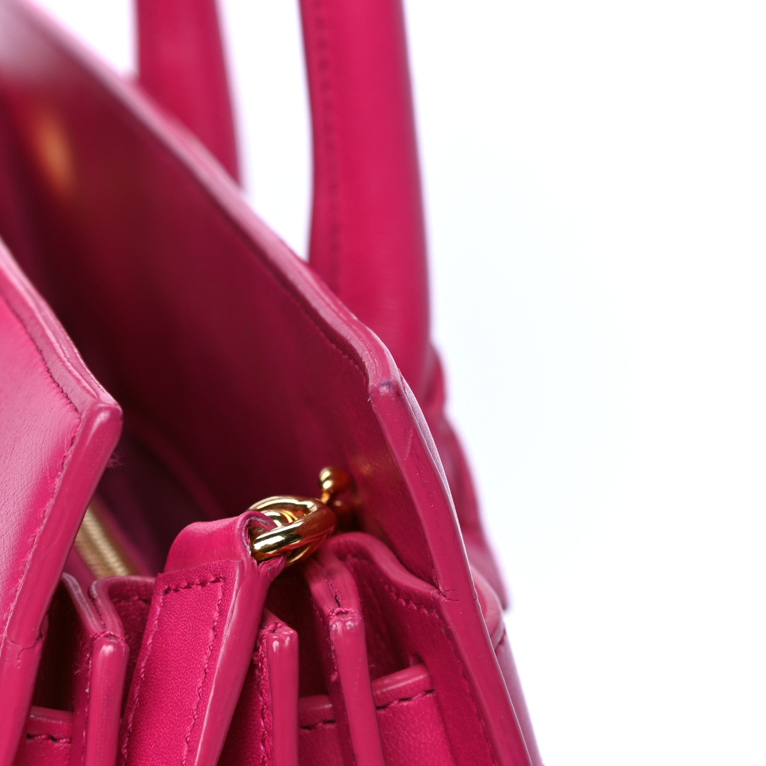 Saint Laurent Calfskin Small Sac De Jour Bubblegum 5 of 6