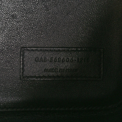 Saint Laurent Suede All-Over Monogram Bucket Bag Burgundy 8 of 11