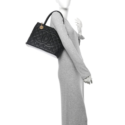 Chanel Caviar Quilted Medallion Tote Black 2 of 11