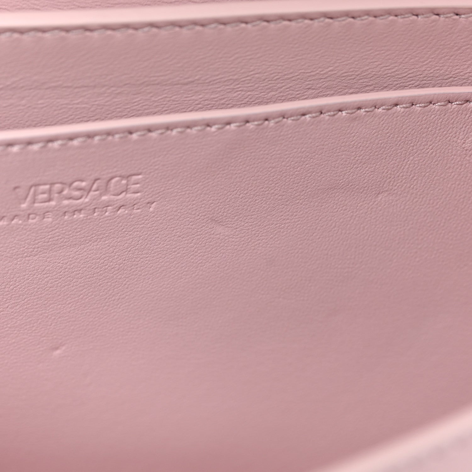 Versace Calfskin Medium Greca Goddess Shoulder Bag Pale Pink 10 of 13