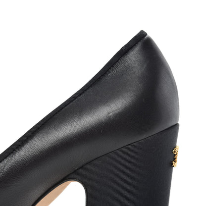 Chanel Lambskin Grosgain Cap Toe Pumps 39.5 Black 9 of 9