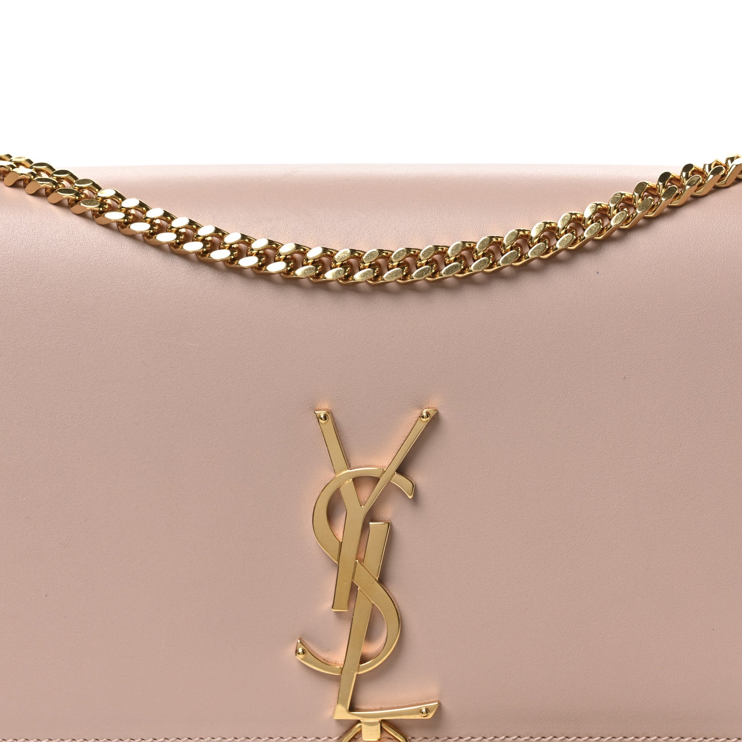 Saint Laurent Smooth Calfskin Medium Classic Monogram Kate Tassel Satchel Pink 8 of 10