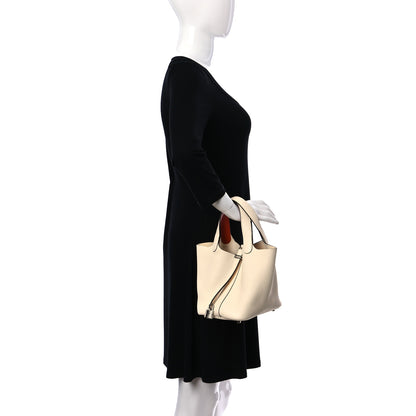 Hermes Taurillon Clemence Swift Eclat Picotin Lock 18 PM Nata Terre Battue 2 of 10