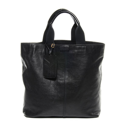 Saint Laurent Leather Tanger Tote Unisex Black 1 of 7