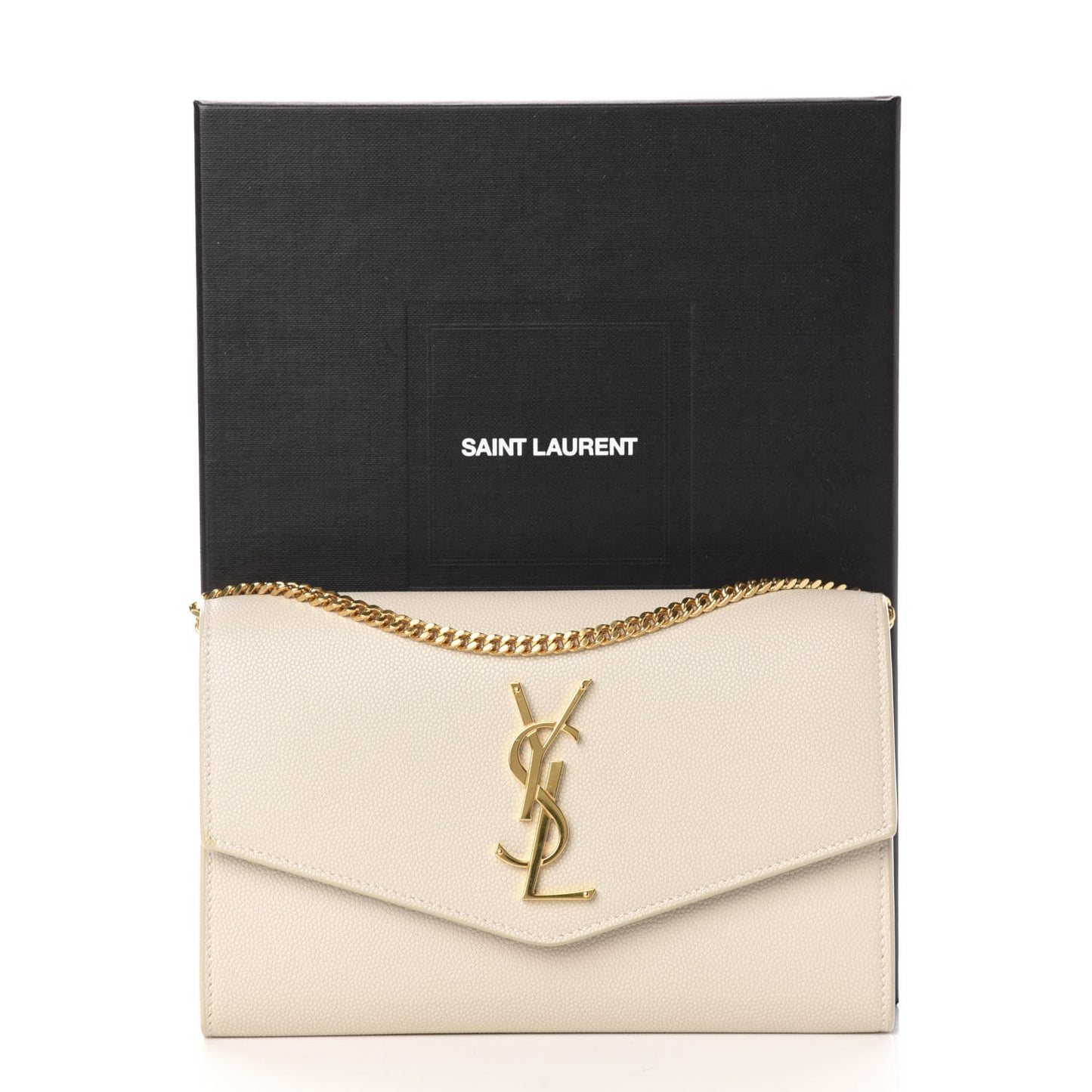 Grain De Poudre Monogram Uptown Chain Wallet Dark Latte