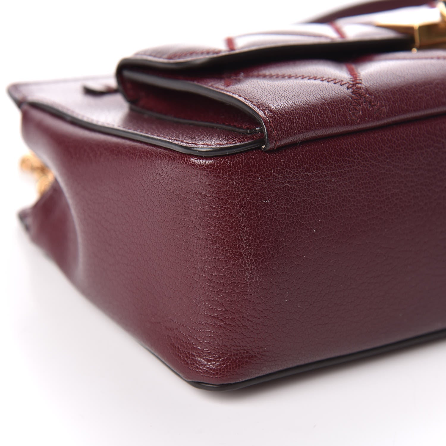 Givenchy Goatskin Diamond Quilted Pocket Crossbody Aubergine 5 of 10