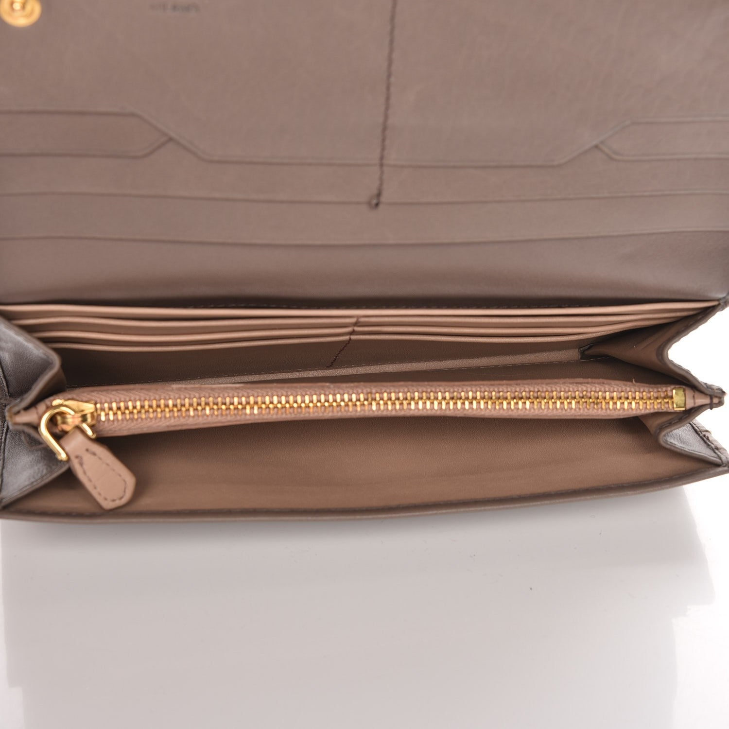 Prada Vitello Continental Flap Wallet Argilla 5 of 9