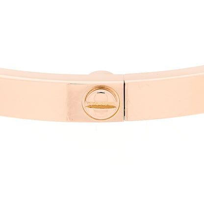 Cartier 18K Pink Gold 10 Diamond Small LOVE Bracelet 16 9 of 10