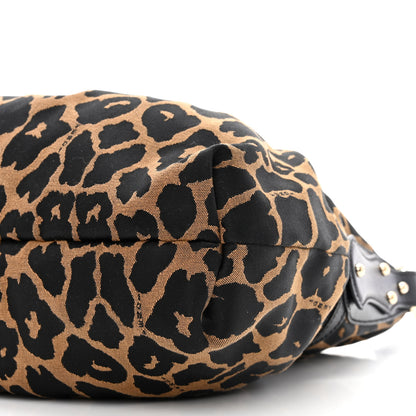 Fendi Jacquard Leopard Print Chef Hobo Tobacco 10 of 10