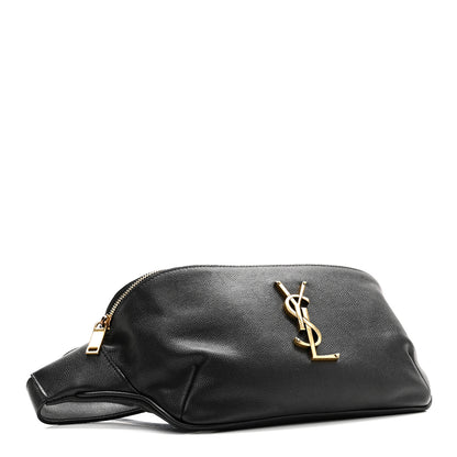 Saint Laurent Grain De Poudre Monogram Belt Bag Black 4 of 10