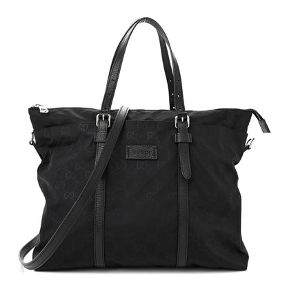 Gucci Nylon Monogram Tote Black 1 of 11