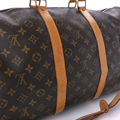 Louis Vuitton Monogram Keepall Bandouliere 55 12 of 13