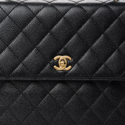 Chanel Caviar Quilted Jumbo Kelly Flap Black 11 of 11