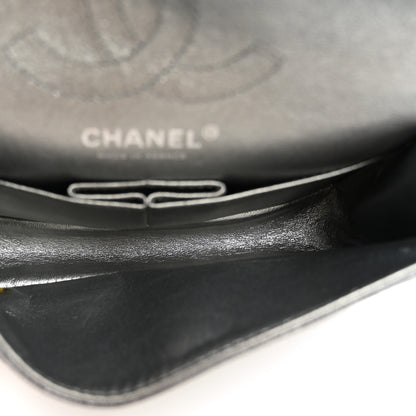 Chanel Metallic Calfskin Quilted Lucky Charms 2.55 Reissue 224 Flap Dark Silver 5 of 10