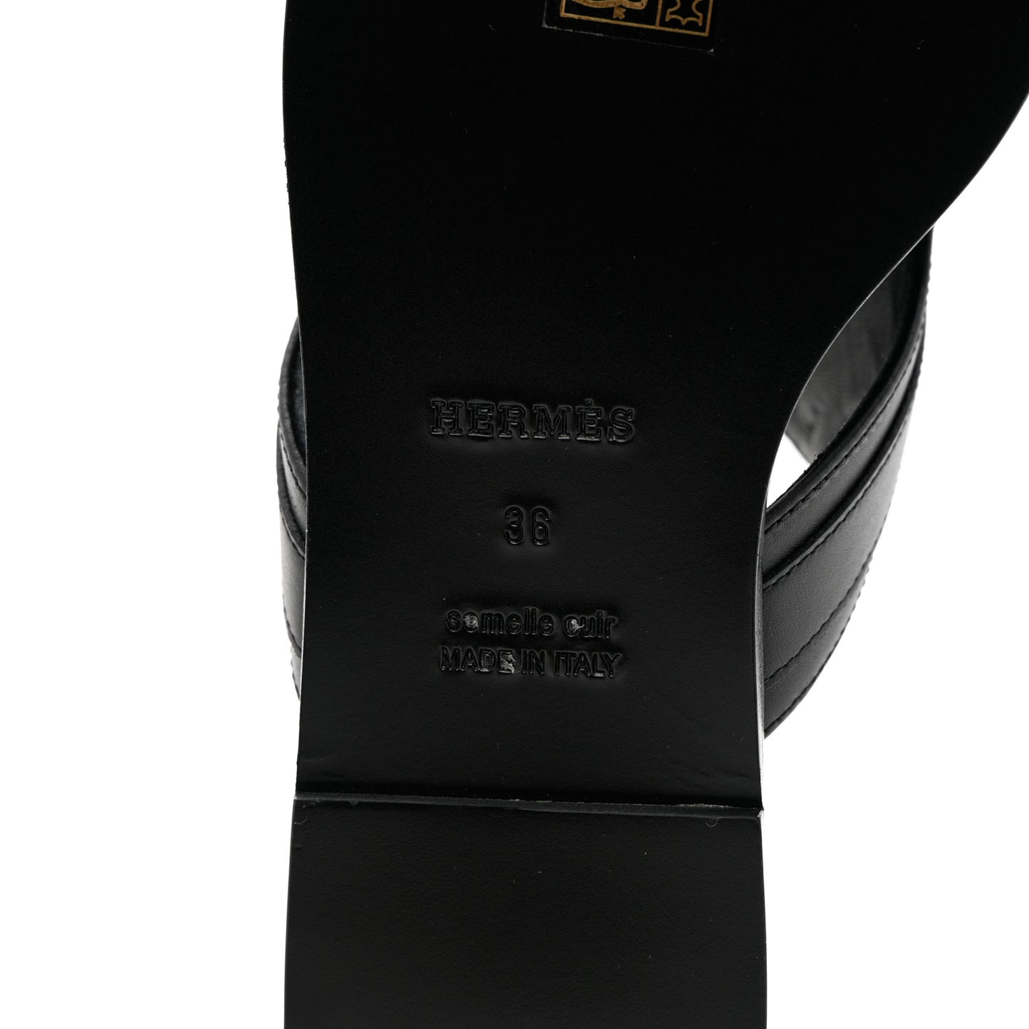 Calfskin Womens Elixir Sandals 36 Black