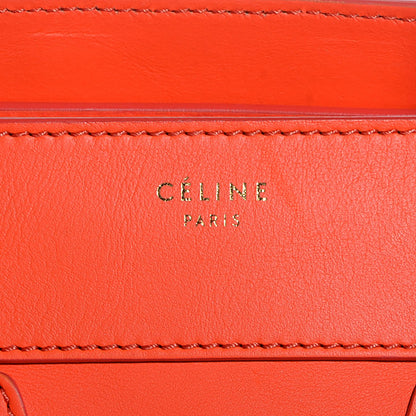 Celine Smooth Calfskin Mini Luggage Bright Orange 9 of 9