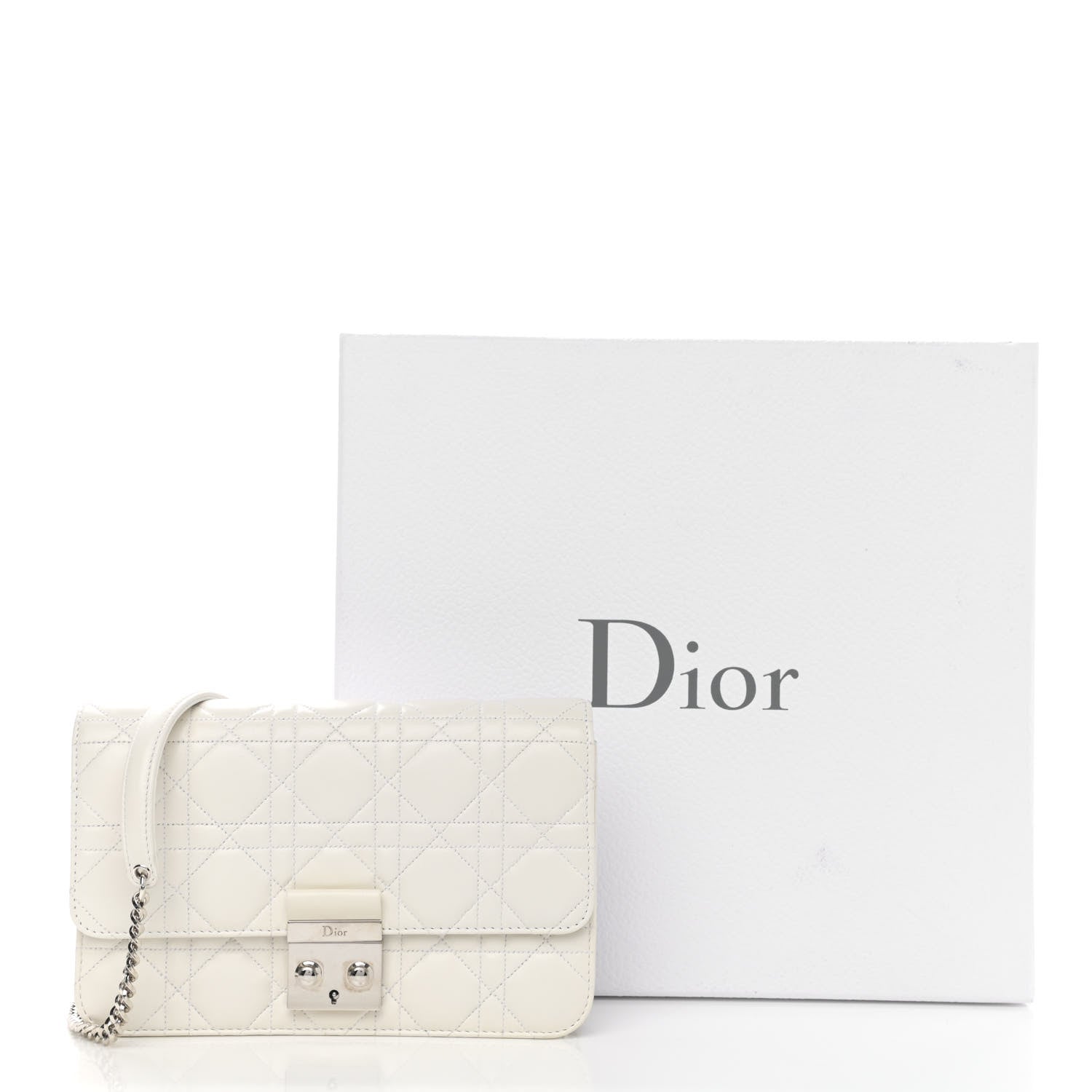 Christian Dior Lambskin Cannage Miss Dior Promenade Pouch 10 of 10