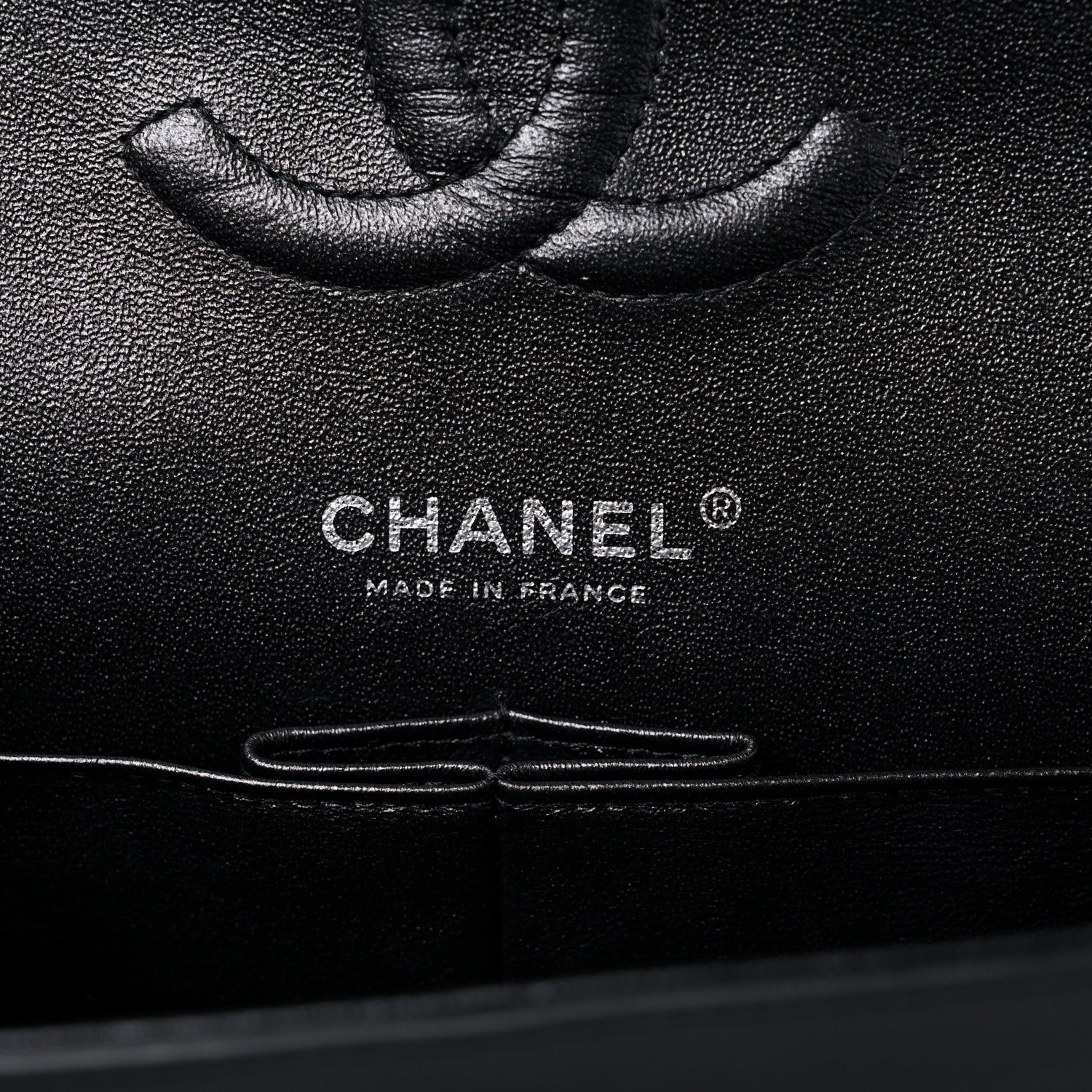 Chanel Metallic Patent Crumpled Calfskin Chevron Quilted Medium Double Flap So Black 6 of 14