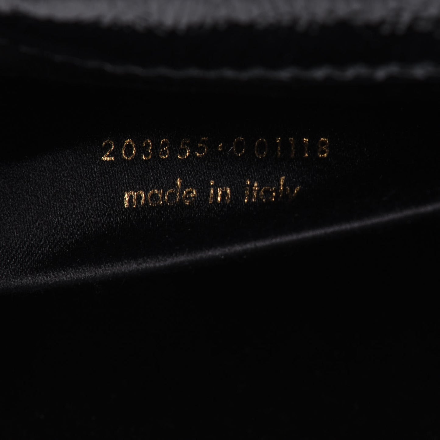 Textured Patent Monogram Belle De Jour Clutch Black