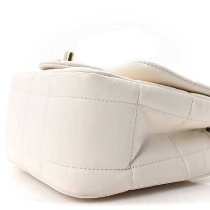 Chanel Lambskin Resin Crystal Square Quilted Monacoco Mini Square Flap White 10 of 11
