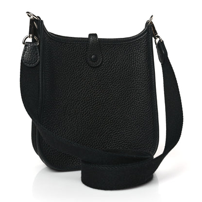 Hermes Taurillon Clemence Evelyne TPM Black 3 of 9