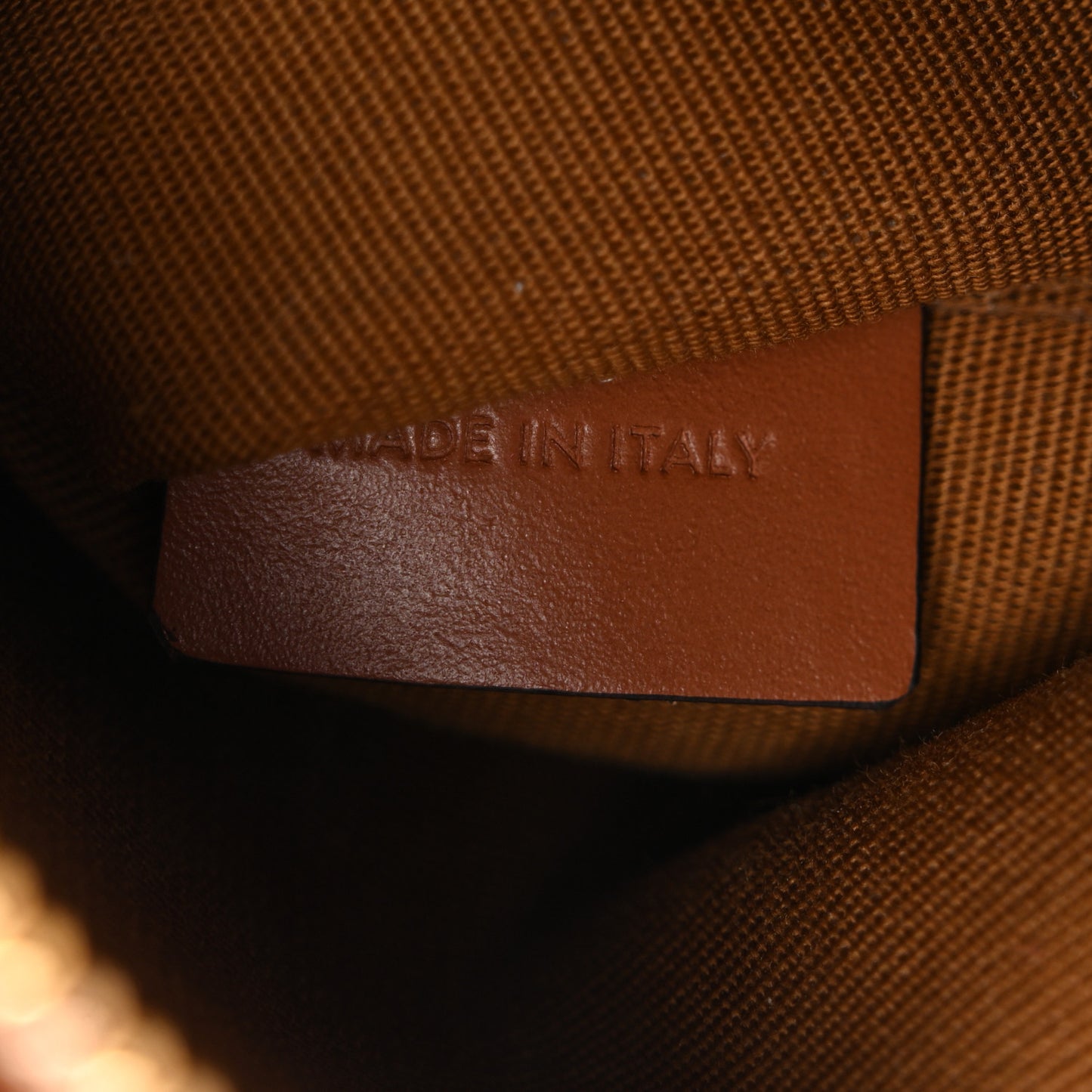 Triomphe Canvas Calfskin Small Boston Bag Tan