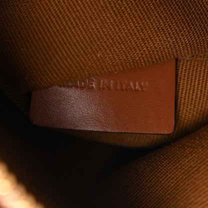 Celine Triomphe Canvas Calfskin Small Boston Bag Tan 6 of 10